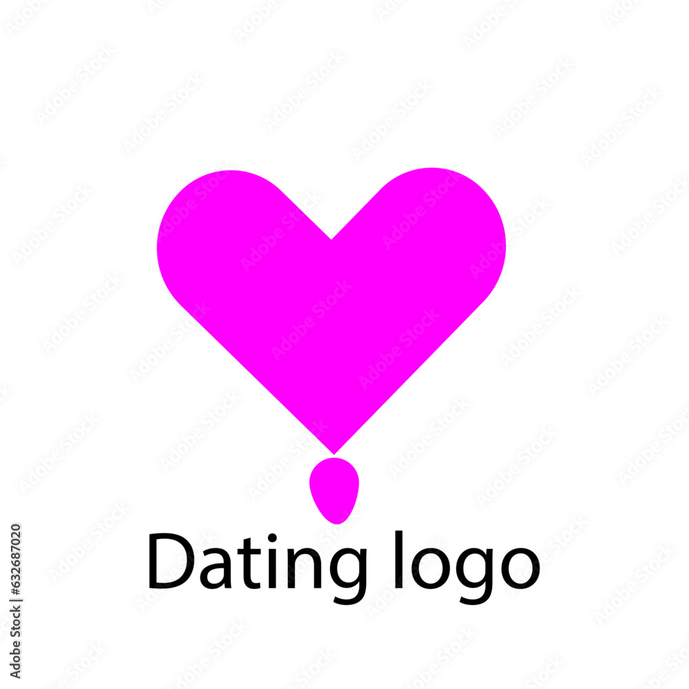 dating logo app vector.