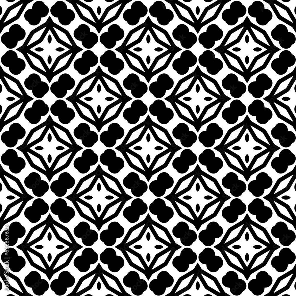 Black and white pattern . Figures ornament.Seamless pattern for fashion, textile design, on wall paper, wrapping paper, fabrics and home decor. Black and white pattern . Figures ornament.Seamless pattern for fashion, textile design, on wall paper, wrapping paper, fabrics and home decor.