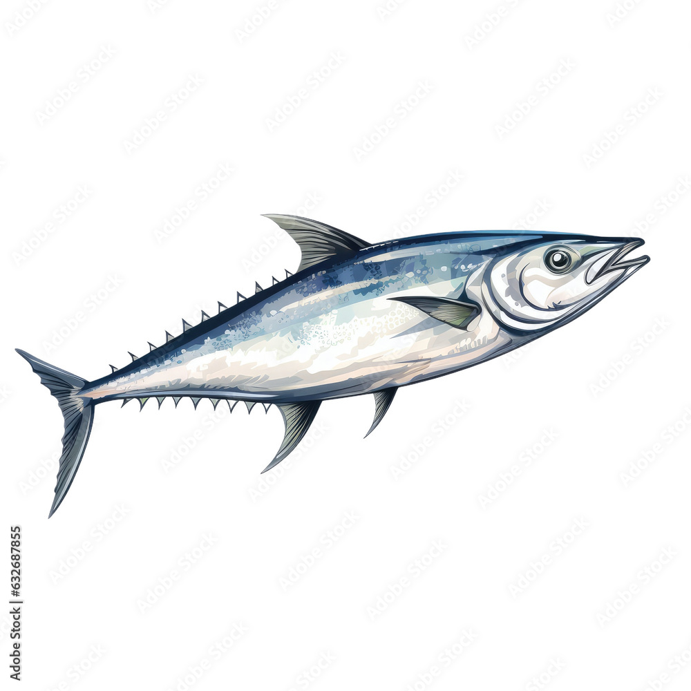 Atlantic bonito (Sarda sarda) portrayed alone. Atlantic bonito (Sarda sarda) portrayed alone.