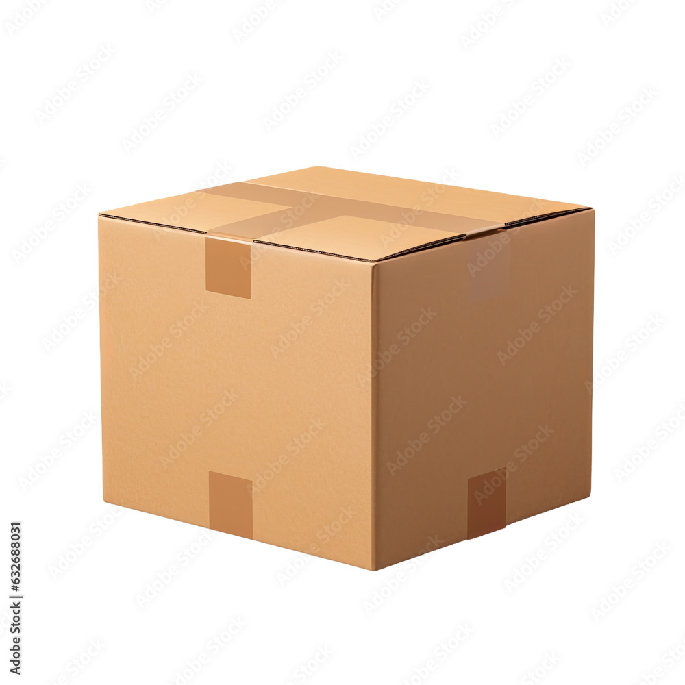 Cardboard box close up. Cardboard box close up.