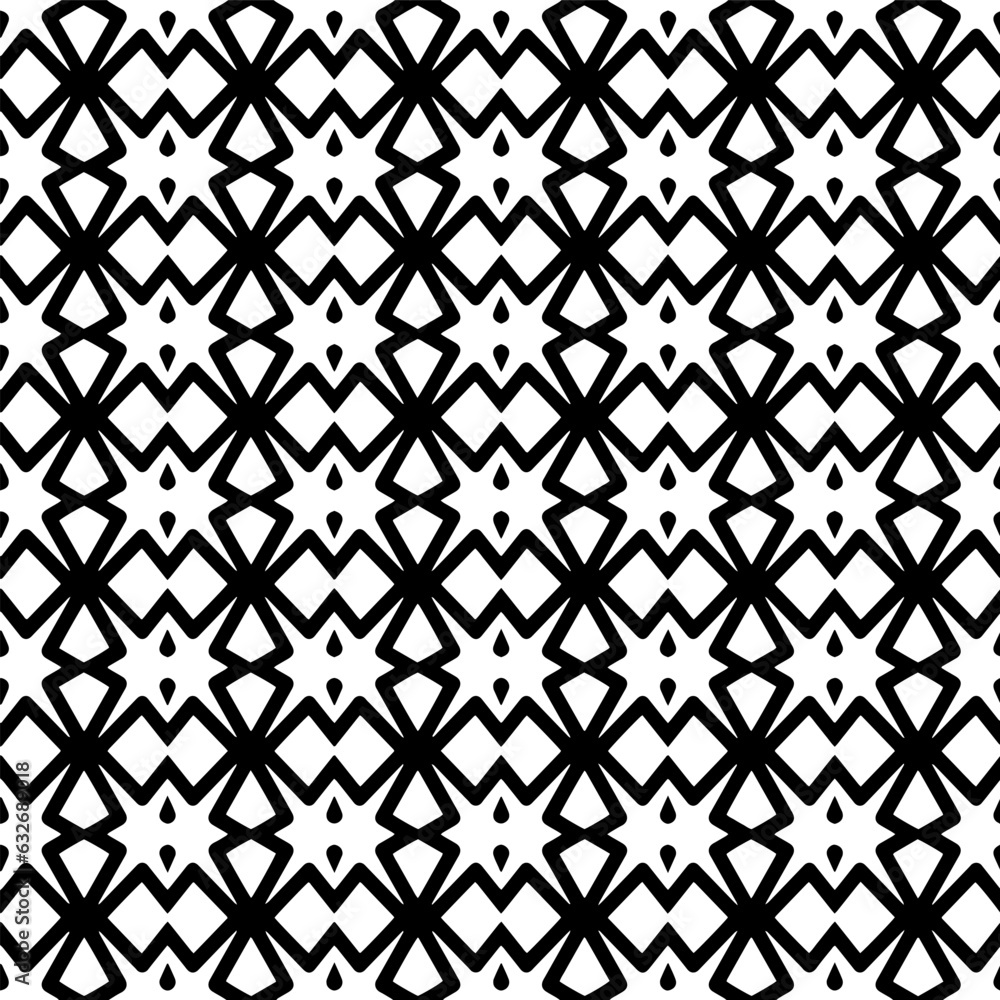 Black and white pattern . Figures ornament.Seamless pattern for fashion, textile design, on wall paper, wrapping paper, fabrics and home decor. Black and white pattern . Figures ornament.Seamless pattern for fashion, textile design, on wall paper, wrapping paper, fabrics and home decor.