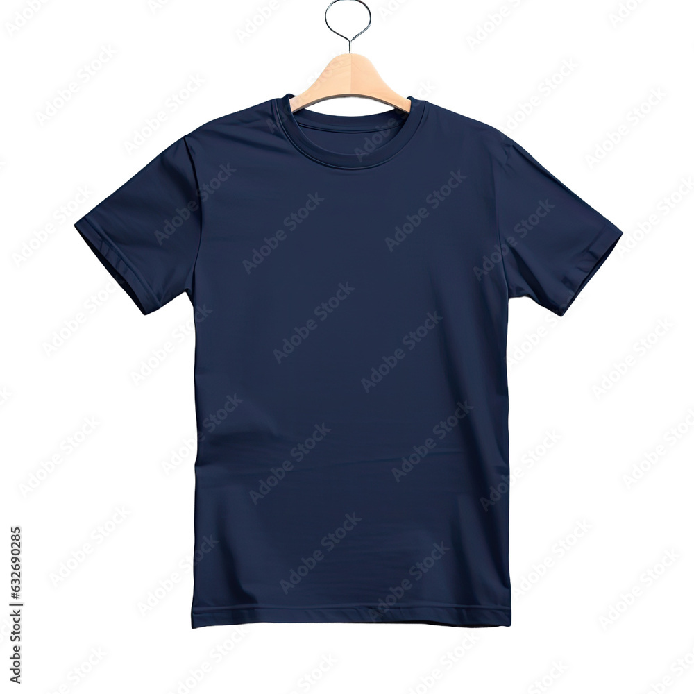 Navy blue Tshirt mockup for design and print, with front and back view. Navy blue Tshirt mockup for design and print, with front and back view.