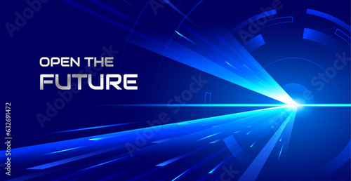 Futuristic speed motion background