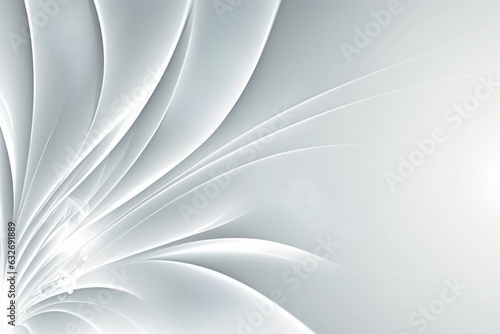 Abstract White Design Background, Generative AI