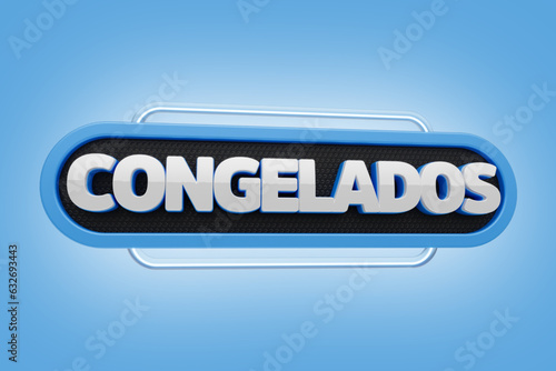 selo 3d ''congelados''