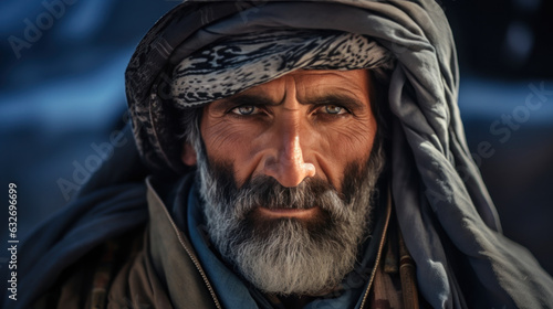 Portrait of Afghan senior man