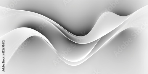 white background with smooth lines, Generative AI