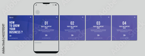 Set of Linkedin Carousel Post, editable social media Instagram carousel post, modern and creative business carousel post template, eps 10.