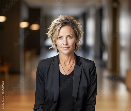 Attractive businesswoman, g...