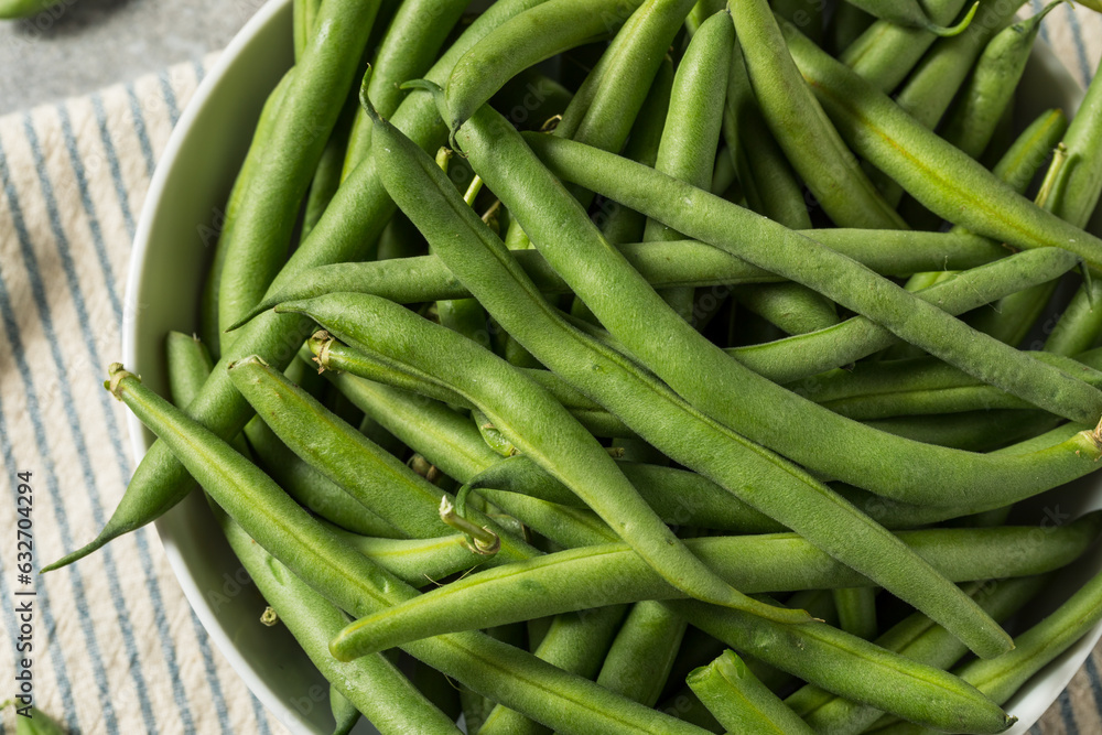 Organic Raw French Green Beans Organic Raw French Green Beans