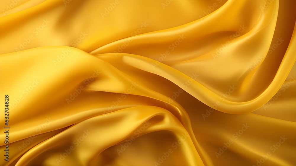 Yellow Silk Fabric Texture with Beautiful Waves. Elegant Background for a Luxury Product Yellow Silk Fabric Texture with Beautiful Waves. Elegant Background for a Luxury Product