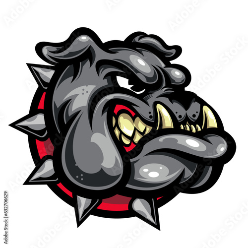head bulldog mascot
