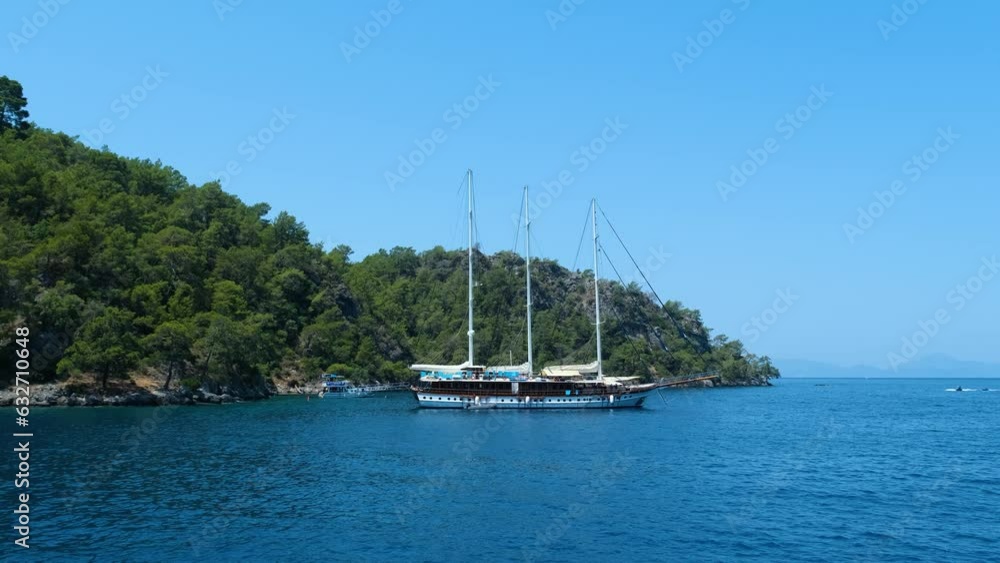 Beautiful view of the beach with boats. Pure nature, sea and ships. Beautiful view of the beach with boats. Pure nature, sea and ships.