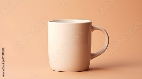 Coffee cup, isolated on neutral color clean background