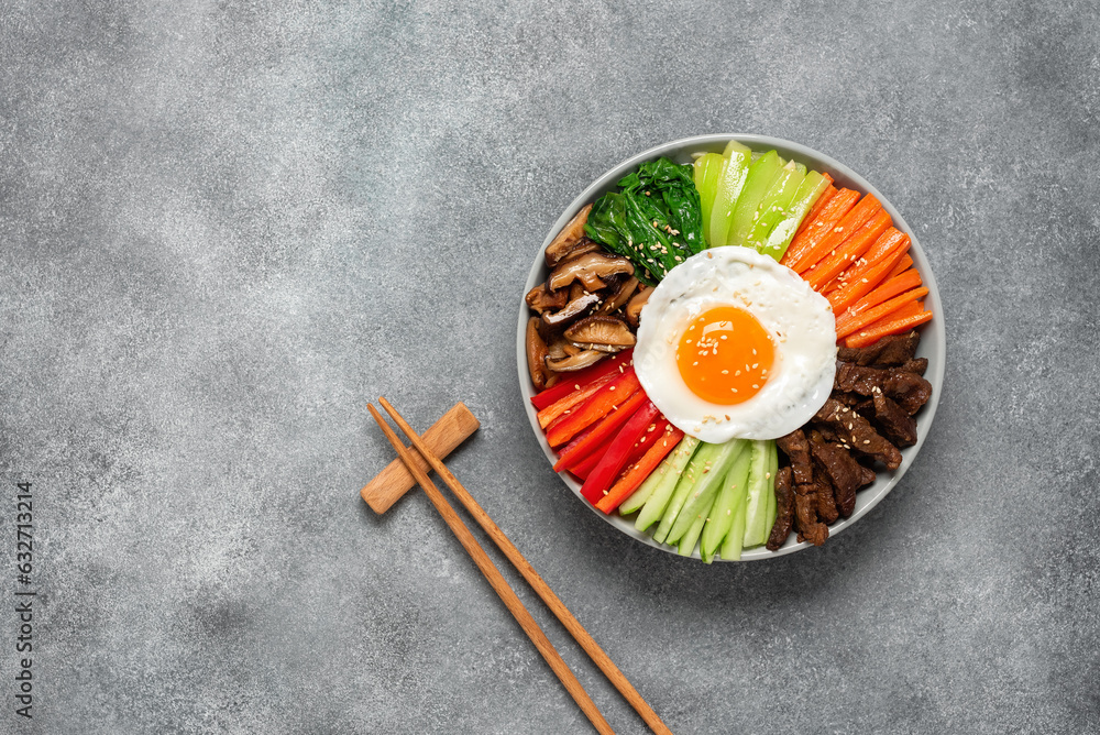 Fotografie Korean food Bibimbap