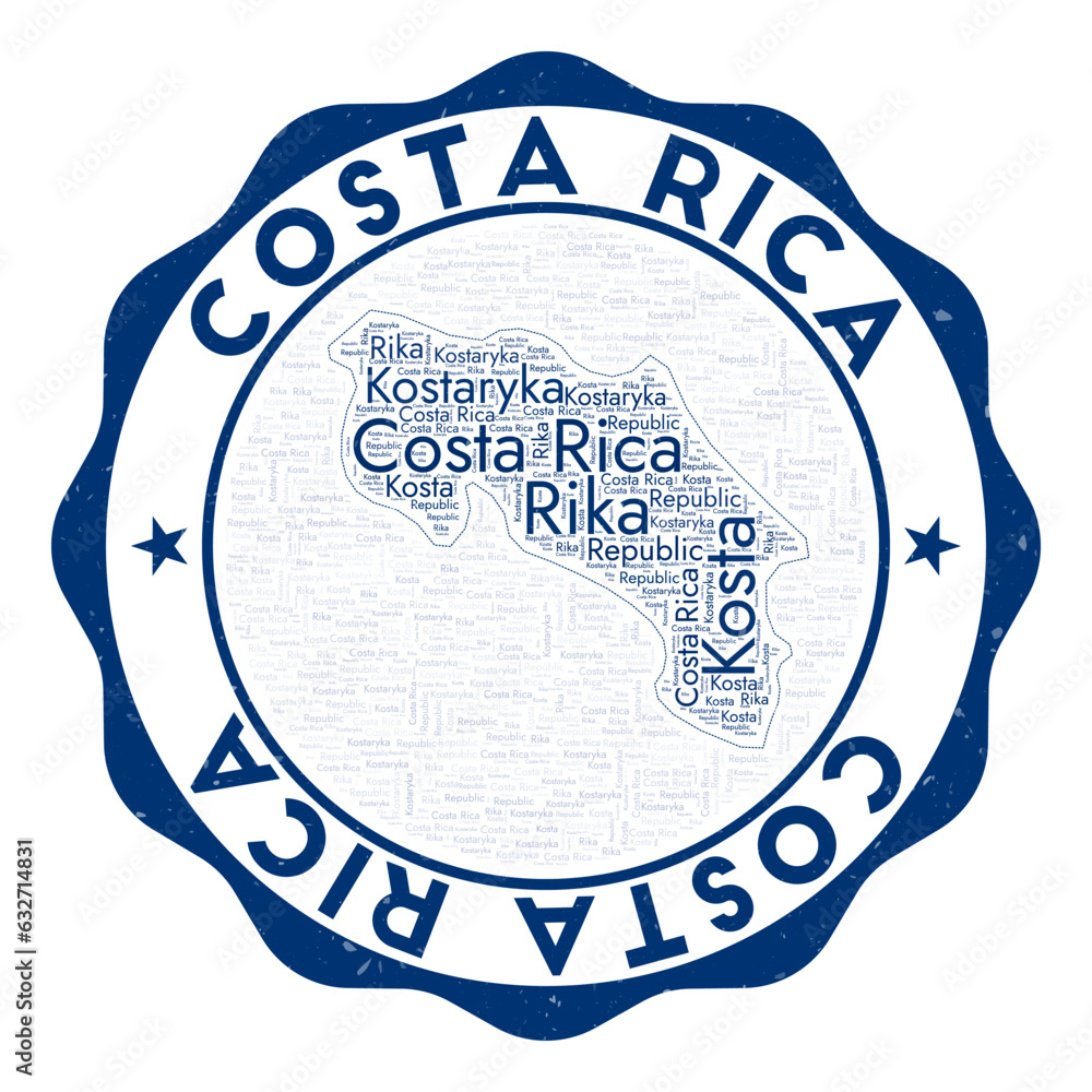 costa-rica-logo-awesome-country-badge-with-word-cloud-in-shape-of
