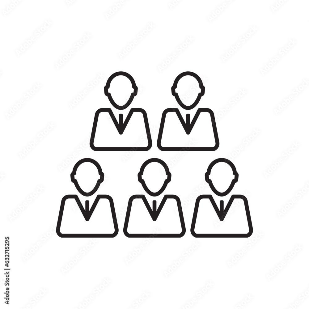 Audience group crowd icon business teamwork Audience group crowd icon business teamwork