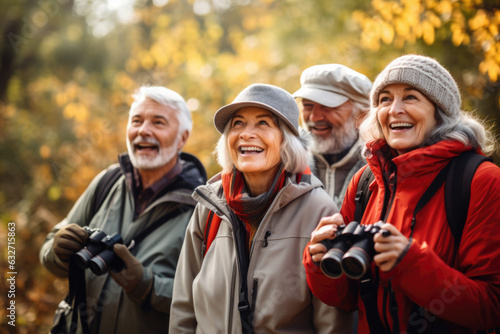 Golden Steps: Active Seniors Explore Fall Foliage Together photo