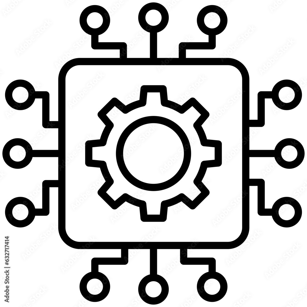 Outline Technology Setting icon Outline Technology Setting icon