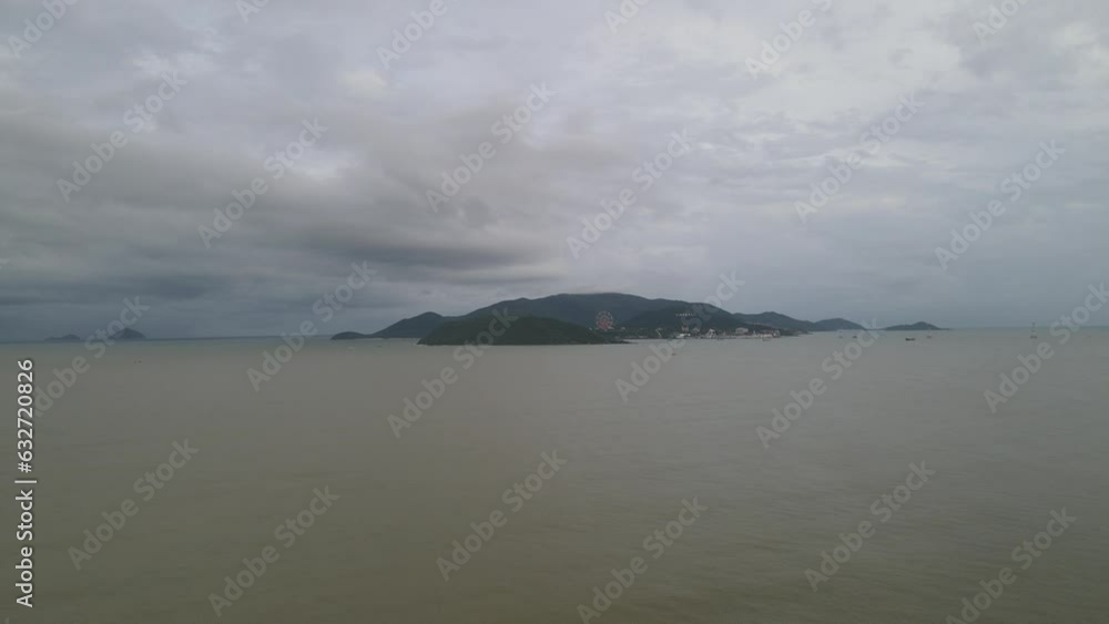The aerial view of Nha Trang in Vietnam The aerial view of Nha Trang in Vietnam