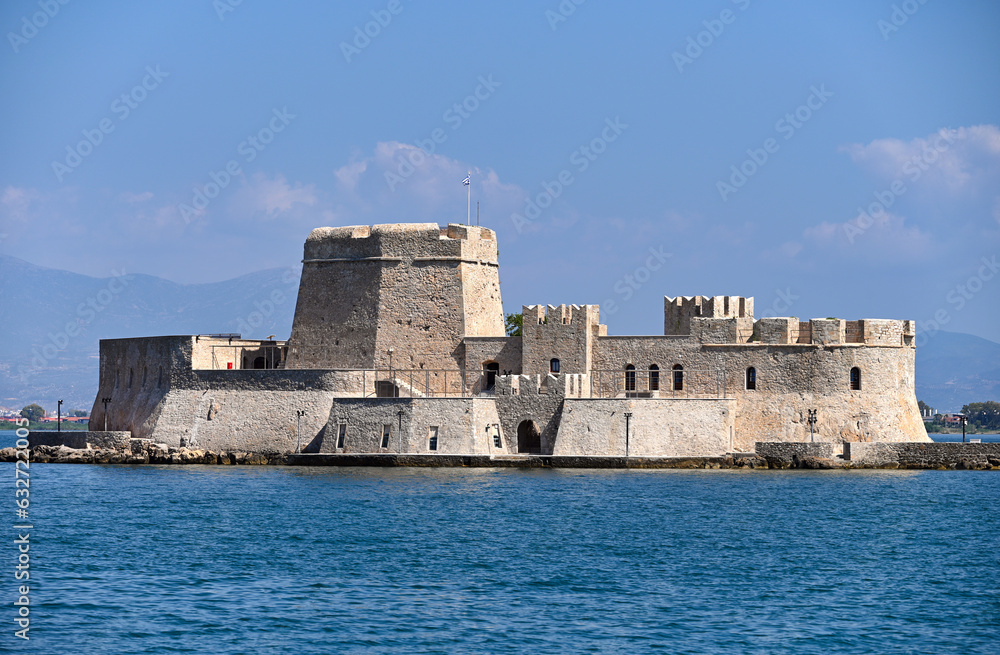 Bourtzi fort in Nafplio, Greece