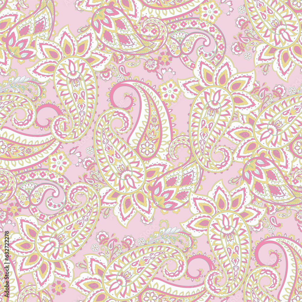 Paisley seamless pattern. Vector ethnic ornament
