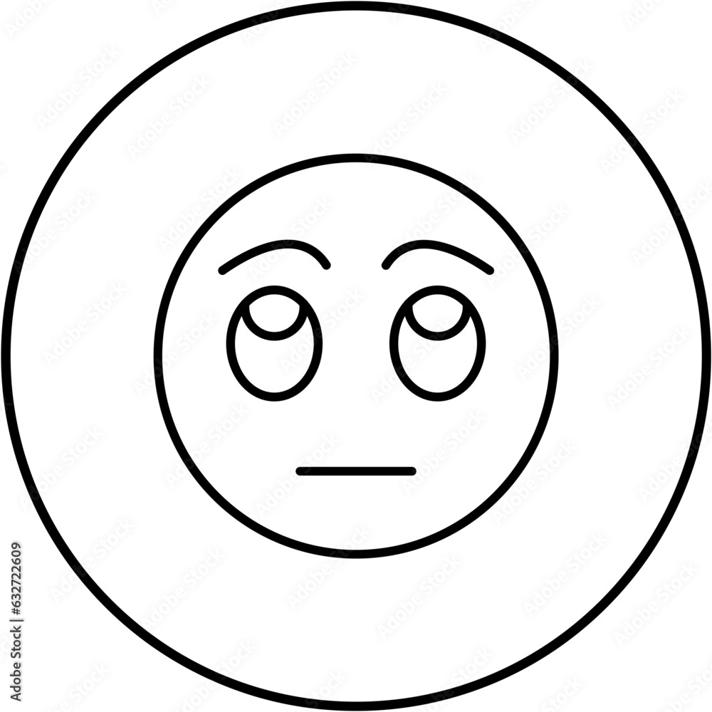 Fototapeta premium Rolling Eyes Icon