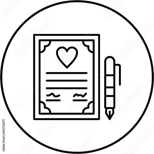Wedding Contract Icon