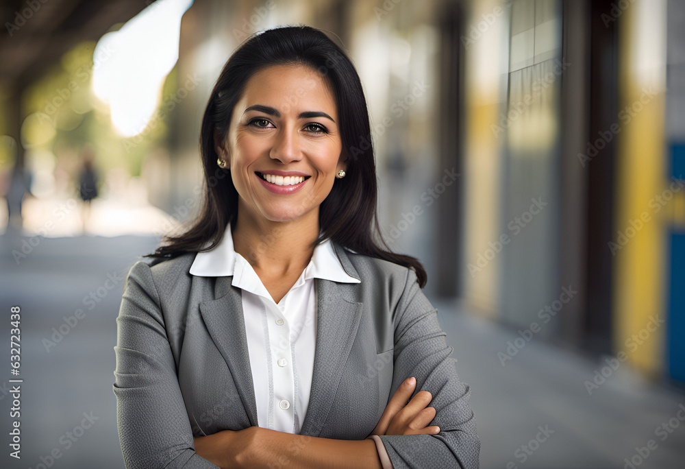 Portrait of a smiling Latina woman Portrait of a smiling Latina woman