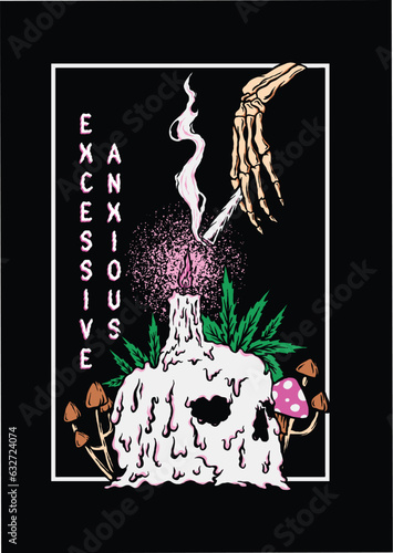 Excessive Anxious Illustration