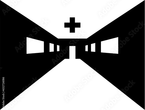 Hospital hallway icon