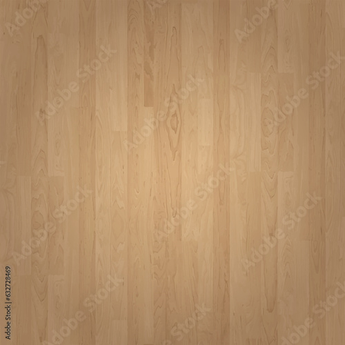 Hardwood maple basketball court floor viewed from above. Abstract background texture