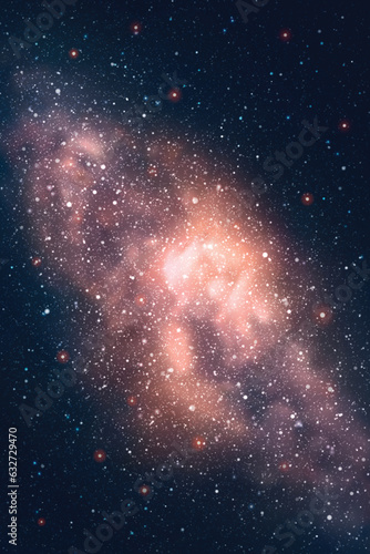 Milky Way, stars and nebula. Space vector background, night starry sky