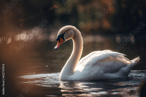 Graceful Swan, Animal, bokeh 