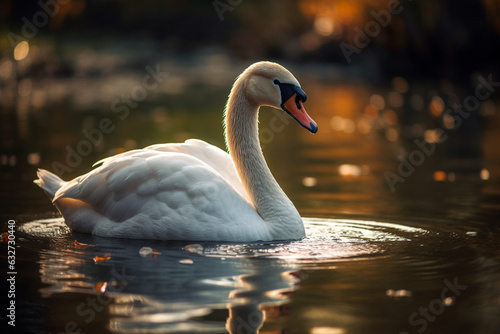 Graceful Swan, Animal, bokeh 