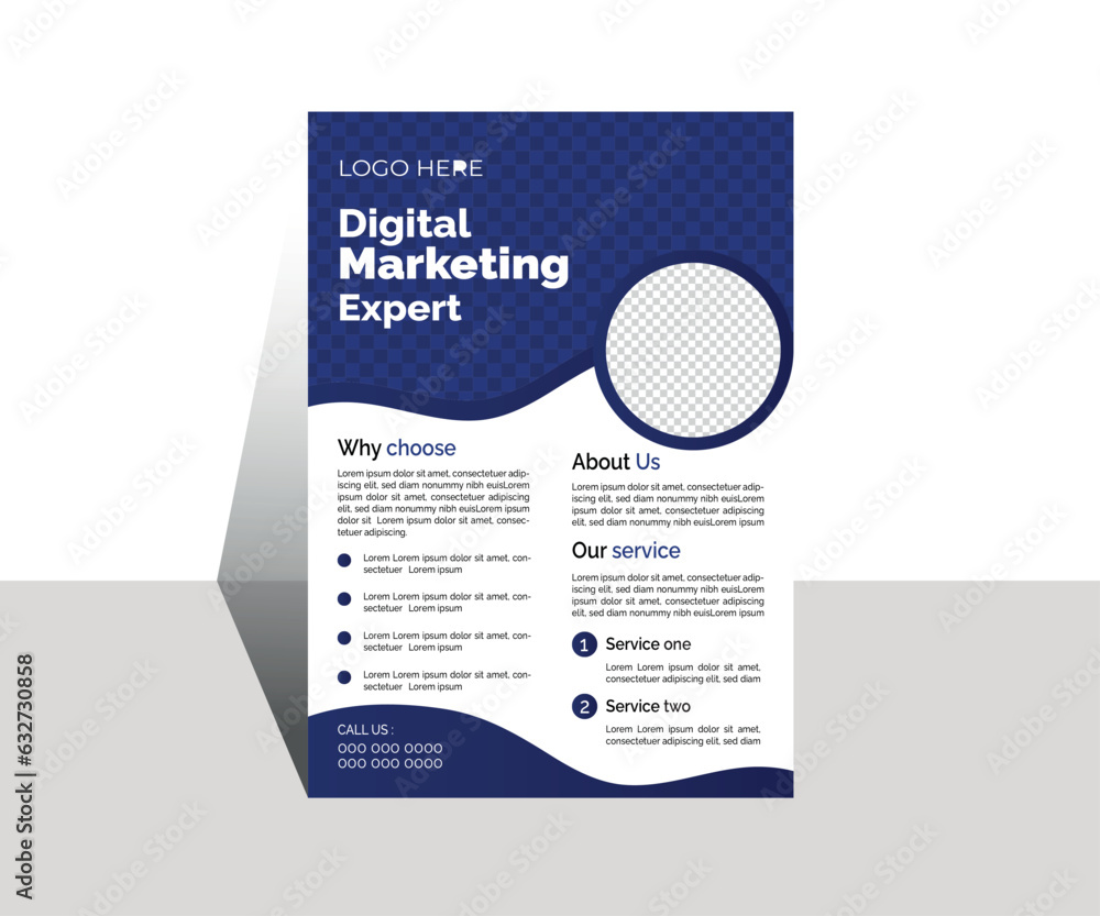 Obraz premium Occuptional business corporate flyer template design 
