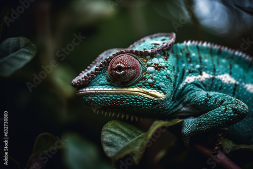 Intriguing Chameleon  Animal  bokeh 