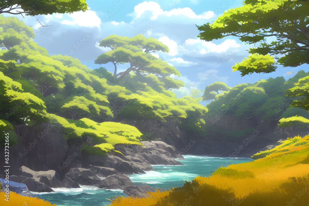 Beautiful Landscape by AI Generator Beautiful Landscape by AI Generator