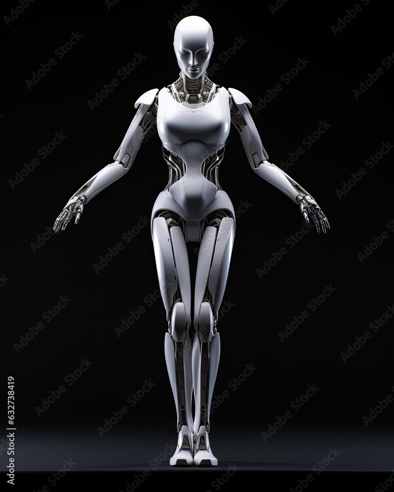 Feminine Humanoid Ballet Dancer.
AI Robotic Android Balerina.