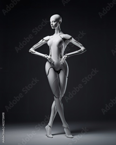 Feminine Humanoid Ballet Dancer. AI Robotic Android Balerina. © Mike Walsh
