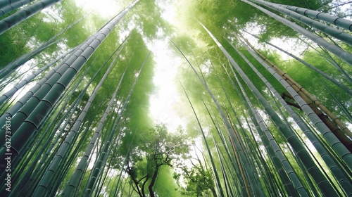 Bamboo forest at Arashiyama  Kyoto  Japan.