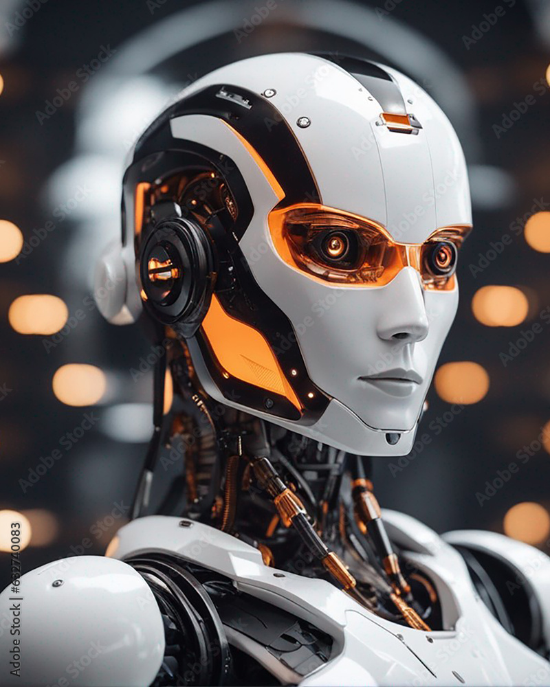Fototapeta premium Artificial intelligence with soul