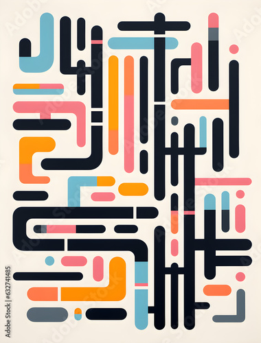 Background with colorful lines, bright modern abstract striped print. Contemporary seamless pattern. Fashionable template for design.