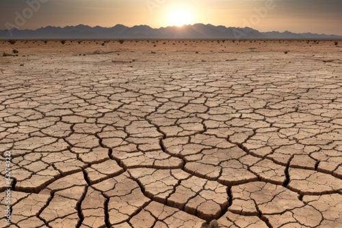 dry cracked earth, climate changes