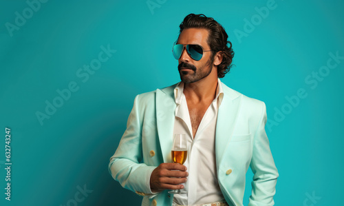 Man Dressed in a 1980s Past...