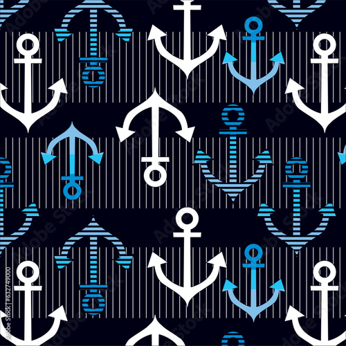 Striped anchors pattern