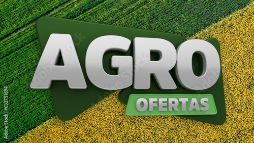 selo 3d ''agro ofertas''