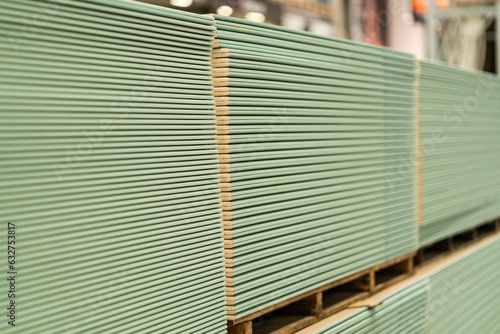 Obraz na płótnie drywall walls - building material - shop w salonie