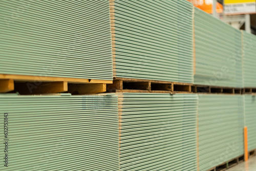 Obraz na płótnie plasterboard renovation price - construction of walls w salonie