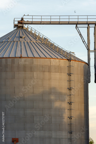 Silos in the field to store cereals